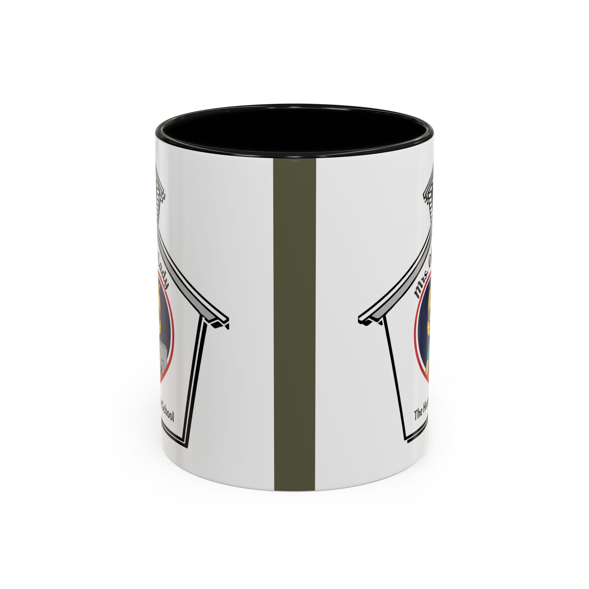 2. Mrs. Office Lady Coffee Mug — “The Heart of the School” Accent Mug (11/15oz)