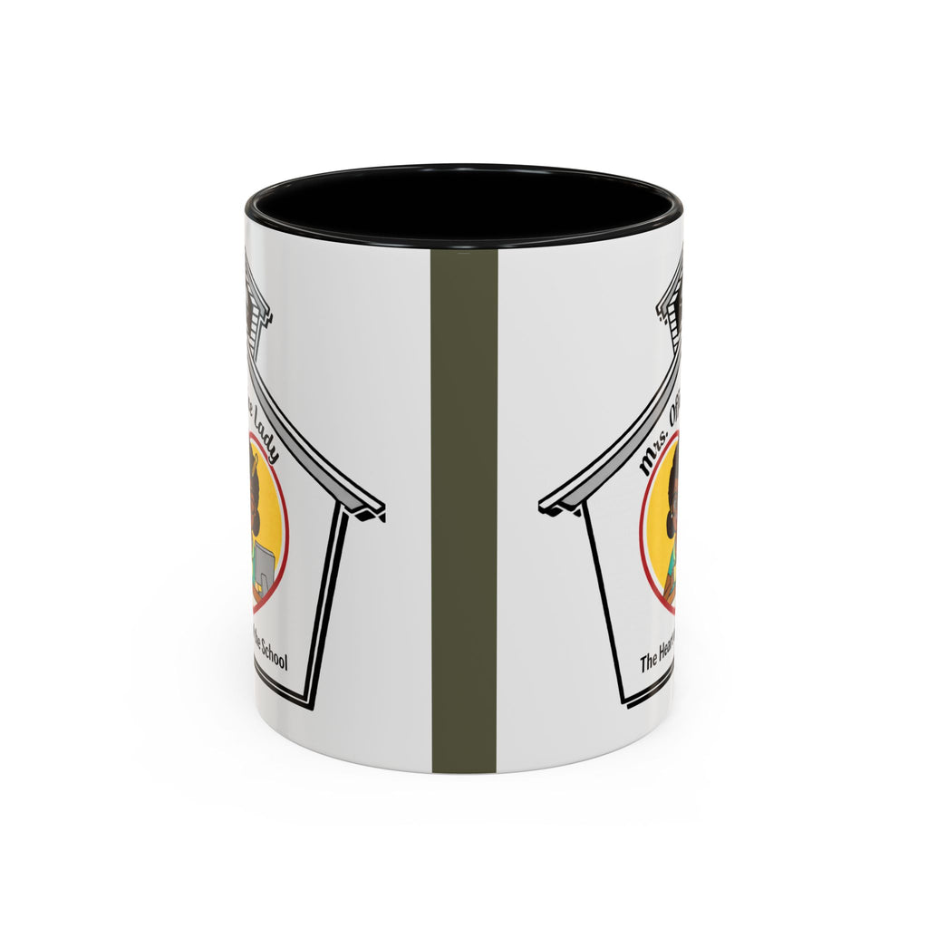 4. Mrs. Office Lady Coffee Mug — “The Heart of the School” Accent Mug (11/15oz)