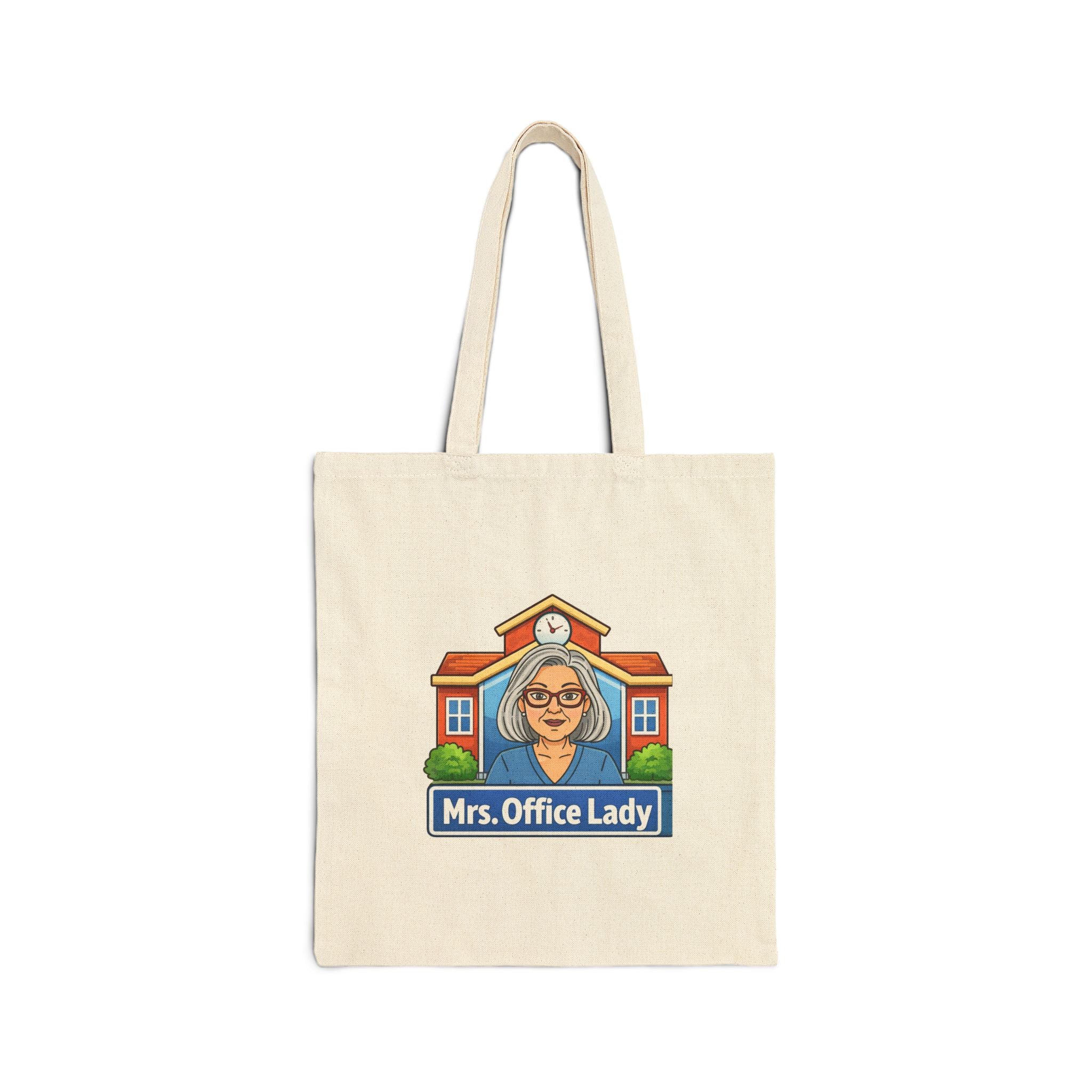Tote Bag — "Mrs. Office Lady" Canvas Tote