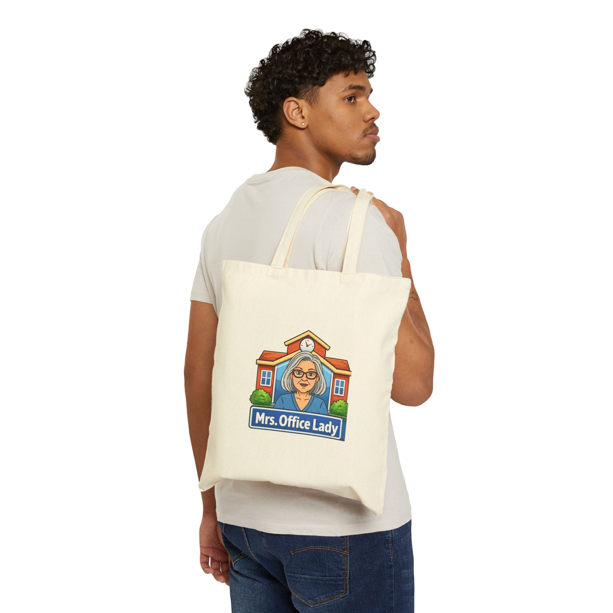 Tote Bag — "Mrs. Office Lady" Canvas Tote